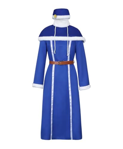 Luoweiming Anime Juvia Lockser Cosplay-Kostüm für Damen, Uniform für Mädchen, Halloween-Party (Blau, XXL) von Luoweiming