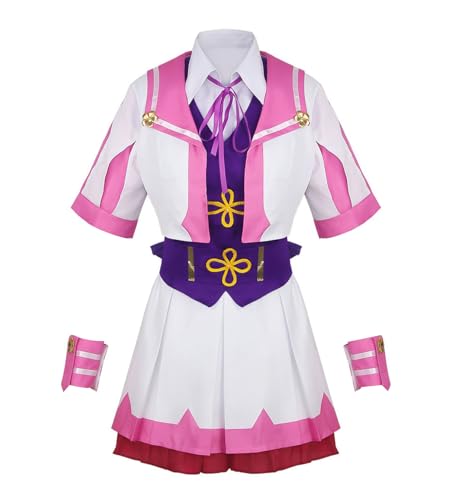 Luoweiming Anime Special Week Cosplay-Kostüm für Mädchen, Halloween-Kleidung, Uniform, komplettes Set, Outfit (Lila, XS) von Luoweiming