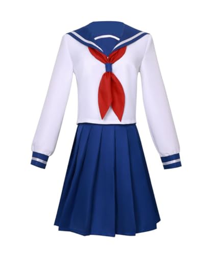 Luoweiming Anime Yozakura Mutsumi Cosplay Kostüm Karneval Uniform für Halloween Damen Set (Blau, L) von Luoweiming