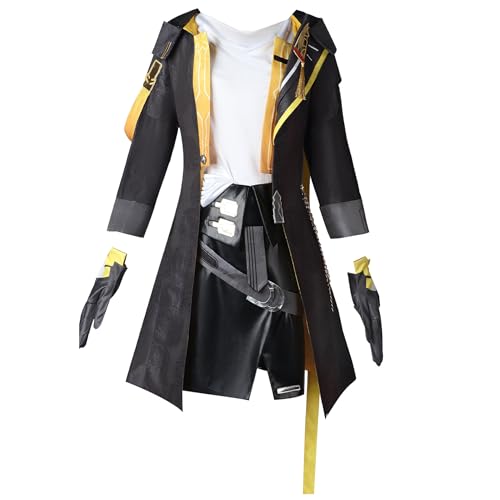 Luoweiming Honkai Star Rail Trailblazer Cosplay-Kostüme, Kleidung, komplettes Set für Halloween-Party (Schwarz, XL) von Luoweiming