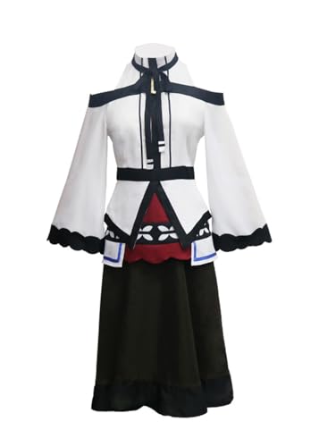 Luoweiming Unisex Anime Cos Boreasu Cosplay-Kostüm für Halloween, Mode-Set, Uniform-Anzüge (Weiß, S) von Luoweiming