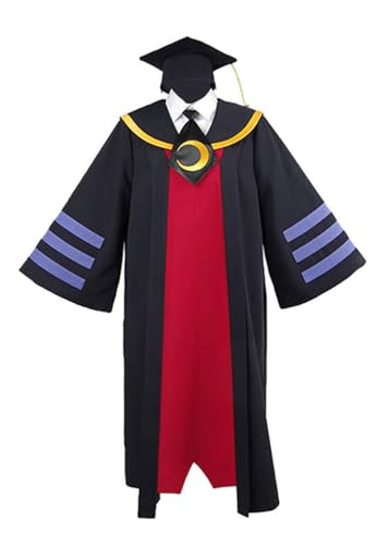 Luoweiming Unisex Anime Cos Korosensei Cosplay Kostüme Outfit Halloween Weihnachten Uniform (Rot, L) von Luoweiming