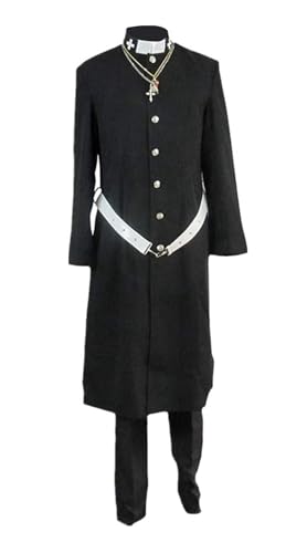 Luoweiming Unisex Anime Fujimoto Shirou Cosplay Kostüme für Halloween Uniform Benutzerdefinierte Größe (Schwarz, XXXL) von Luoweiming