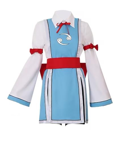 Unisex Anime Lucy Heartfilia Cosplay Kostüm Halloween Weihnachten Kleid Uniform (Blau, XXL) von Luoweiming