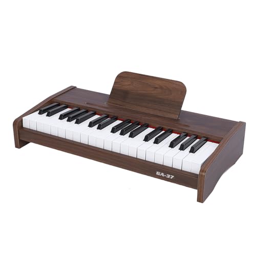 37 Tasten Elektronisches Digitales Klavier mit Notenständer & 3 Full Octaves, Keyboard Piano, Tragbares Klavier -Tastatur, Music Educational Instrument Toy für Anfänger von Luqeeg