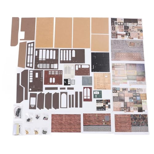 Luqeeg DIY Miniature Cafe House Kit, Dunkelbraunes Vintage Mauer Mauer Café Café Tiny House Making Building Kit mit LED -Toplight for Birthday Home Office School Dekoration Luqeeg DIY Miniature Cafe House Kit, Dunkelbraunes Vintage Mauer Mauer Café Café Tiny House Making Building Kit mit LED -Toplight for Birthday Home Office School Dekoration von Luqeeg