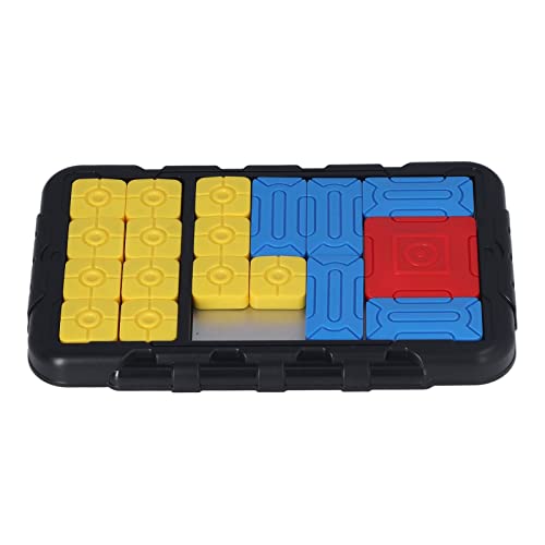 Slide Puzzle Board, Brain Teaser-Spiel für, Logiktraining, Lernspielzeug, Interaktives Reisespiel, Handheld-Puzzles, Spielzeug für Jeden Alters (BLACK) von Luqeeg