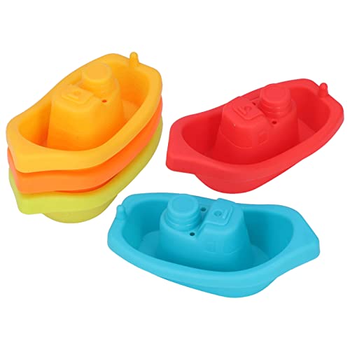 Stapelboote Spielzeug, Badewanne Stapelboot Spielzeug, Wasser Stapelboot Spielzeug Stapelbare Badewannenboote mit Schnell Trocknendem für Pädagogisches Baby Stapelbadespielzeug von Luqeeg