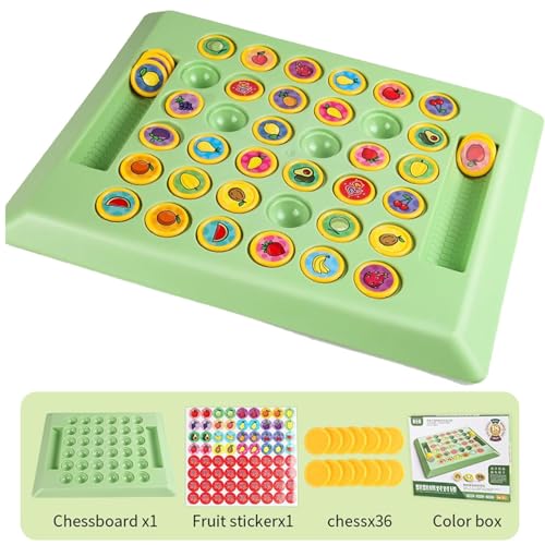 Lurebest Animal Flip Chess Memory-Schachspiel Für Kindergartenaktivitäten, Animal Flip Chess, Animal Flip Chess-Schachbrettspiel, Memory-Spiel (Set 4) von Lurebest