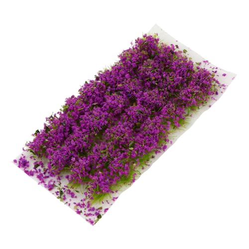 Lurrose 1 Schachtel Sandtisch DIY Material Im Freien Mini Zwerge Gartendekoration Pflanzen Gefälschte Pflanze Künstliches Moos Landschaft Skalieren Sträucher Violett Plastik von Lurrose