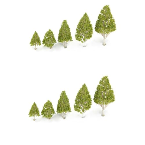 Lurrose 10 STK Mini Diorama-bausatz Hausdekoration Simulationsbaummodell Dioramenbedarf Modellbäume Weihnachtsdorfbäume Künstlicher Baumschmuck Schreibtisch-dekor Modelle Pflanze Kürbis von Lurrose