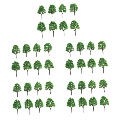 Lurrose 100 STK grüner Modellbaum modeleisenbahnen Figuren für modelleisenbahnen Modellbau Landschaftsbegrünung grüne Landschaft modellbäume Mini Schuppenbäume n Spur Landschaftsmodellbaum von Lurrose