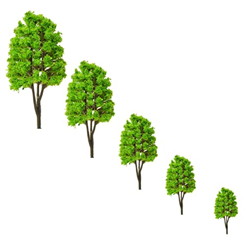 Lurrose 10st Kleine Baum Modelle Tischbaum Miniaturbäume Tischdekoration Aus Sand Besonderheit Simulation Emuliertes Kleines Baummodell Modellbäume Mini- Mini-modellbaum Plastik Green von Lurrose