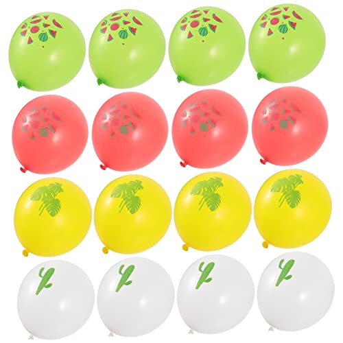 Lurrose 16St hawaiianischer Ballon Helium Ballongirlande LED-Ballonlichter Ballonbogen mottoparty hawaii sommerdeko luftbalons Latexballons hawaiianische Dekorationen für Partys Emulsion von Lurrose