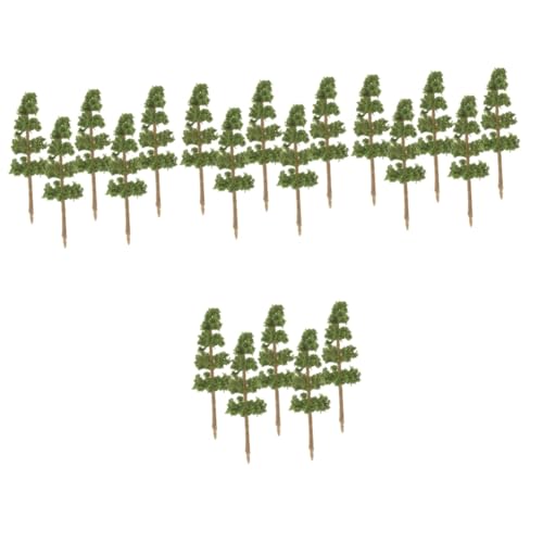 Lurrose 20 Stück Modellbaum Bäume Modelllandschaft Grüne Landschaft Landschaftsmodell Grüner Landschaftsbaum Mini Landschaftsdekoration Miniaturbäume Zum Basteln Miniatur von Lurrose