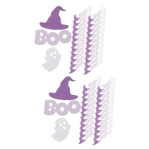 Lurrose 200 STK Halloween Konfetti Dekorative Streuung Halloween-streuung Halloween-wurf-Requisiten Festival Konfetti Konfetti-Ornamente Hexenhut Konfetti Feiertagskonfetti Papier Violett von Lurrose