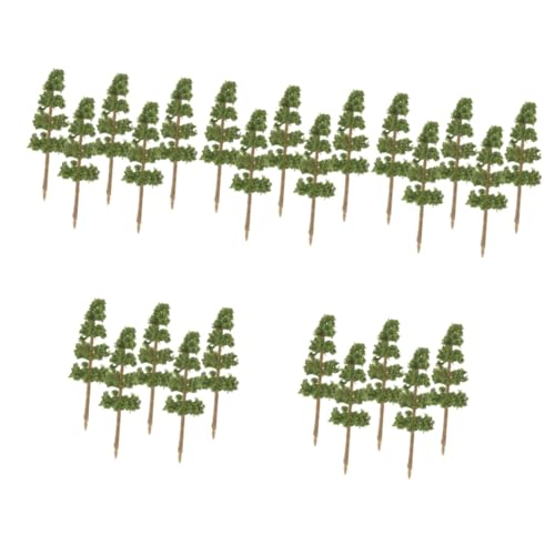 Lurrose 25 Stück Modellbaum Bäume Für Modelleisenbahn Bäume Dekor Sandtisch Kunstbaum Mini Sandtisch Baum Modellbaum Modellschmuck Miniatur Kunstbaum Landschaft DIY Bäume Modell Minibaum von Lurrose