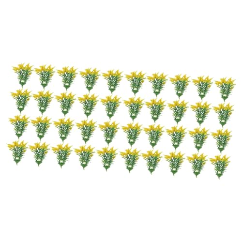 Lurrose 40 STK Mini-kunstblumen Und -Pflanzen Schmücken Puppenhaus Kunstpflanzen Blumenarrangementkästen Künstliche Pflanze Wohnkultur Mini-pflanzenmodell Ornamente Plastik Miniatur von Lurrose