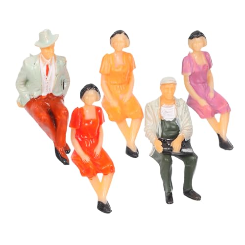Lurrose 5 Stück Maßstab Sitzend Bemalt Miniatur Figuren für Puppenhaus Diorama Sandtisch Landschaften Basteln Lurrose 5 Stück Maßstab Sitzend Bemalt Miniatur Figuren für Puppenhaus Diorama Sandtisch Landschaften Basteln von Lurrose