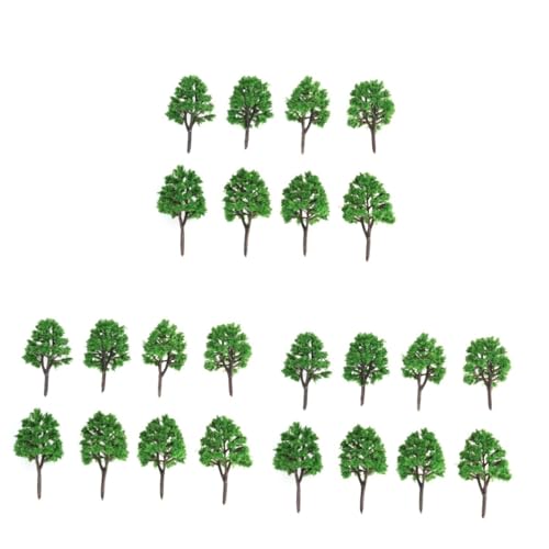 Lurrose 60 Stück Landschaftsmodellbaum Modellbäume Landschaftsmodellbaum Grüner Landschaftsbaum Grüner Modellbaum von Lurrose