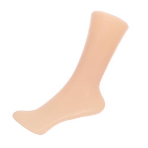 Lurrose Fußform Sockenform Socken Schaufensterpuppe Socken Fußmodell Socken Fuß Schaufensterpuppe Mannequin-Fußanzeige Frau Schaufensterpuppe falsche Füße Schuhdisplay Plastik Beige von Lurrose