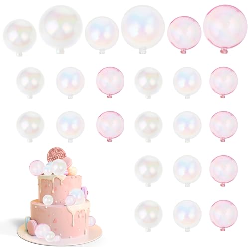 24 Stück Tortendeko Kugelnl Bunte Luftblasen Topper Kugel Kuchen Deko DIY Einsatz Cupcake Tortenaufleger für Geburtstag Party Hochzeit Babyparty Kuchendekoration 24 Stück Tortendeko Kugelnl Bunte Luftblasen Topper Kugel Kuchen Deko DIY Einsatz Cupcake Tortenaufleger für Geburtstag Party Hochzeit Babyparty Kuchendekoration von Lusofie