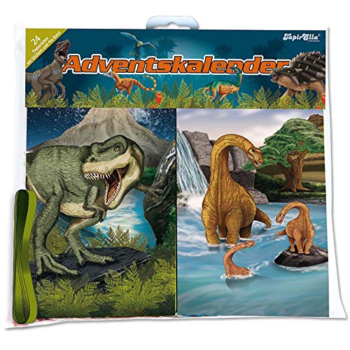 Dinosaurier * Adventskalender zum Selberbefüllen * mit 24 Papiertüten + 24 Zahlensticker + 4m Hängeband von Lutz Mauder // Geschenk Advent Weihnachten Kalender Überraschung Dino T-Rex von Lutz Mauder