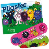 Kinderpflaster mit Monster-Motiv, 10er Pack, steril verpackt von Lutz Mauder