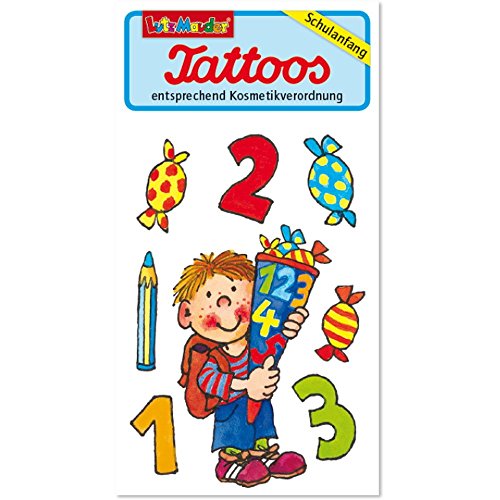 Lutz Mauder * Schulanfang Junge * Tattoos 44634 // Kinder Kindertattoo Tatoo Tatto Kindergeburtstag Geburtstag Mitgebsel Geschenk ABC Einschulung von Lutz Mauder