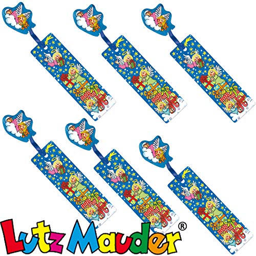 Lutz Mauder 6 Lesezeichen * Engel * mit Kordel und Anhänger Advent Adventskalender Weihnachten Geschenk Bücher Buch Kinder Lesen Mitgebsel von Lutz Mauder