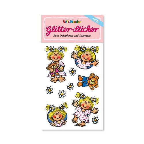 Lutz Mauder Lotte/Mädchen - Glitter-Sticker/Glitzer-Sticker Sticker Glitter Tattoo Glittersticker Kinder Kindergeburtstag Geburtstag Mitgebsel Geschenk Basteln Aufkleber von Lutz Mauder