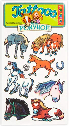 Mein Ponyhof Tattoos von Lutz Mauder // 44610 // Kinder Kindertattoo Tatoo Tatto Kindergeburtstag Geburtstag Mitgebsel Geschenk Mädchen Pony Pferde von Lutz Mauder