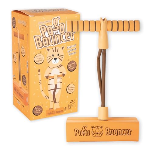 Lutz Mauder Pogo Stick Bouncer - Hopper - Indoor - Outdoor - Spielzeug TapirElla Tiger - Fun Jumper - Spiel für Mädchen und Jungen von 3 bis 8 Jahre von Lutz Mauder