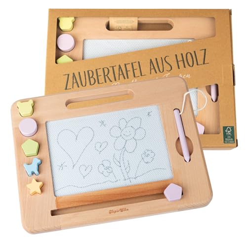 Lutz Mauder magische Maltafel aus FSC-Holz – nachhaltige Zeichentafel für Kinder ab 3 Jahren mit 5 Stempeln und Malstift, langlebig und nachhaltig Lutz Mauder magische Maltafel aus FSC-Holz – nachhaltige Zeichentafel für Kinder ab 3 Jahren mit 5 Stempeln und Malstift, langlebig und nachhaltig von Lutz Mauder