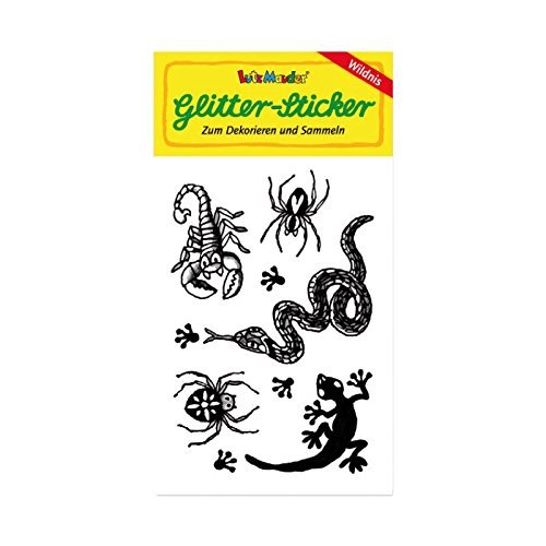 * WILDTIERE * Glitter-Sticker / Glitzer-Sticker von Lutz Mauder // Spinnen Schlangen Skorpione Eidechsen Sticker Glitter Tattoo Glittersticker Kinder Kindergeburtstag Geburtstag Mitgebsel Geschenk Basteln Aufkleber von Lutz Mauder