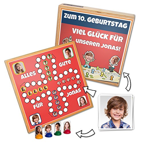 Personalisiertes Ärgern verboten! - Holzspiel Bedruckt mit ihren Bildern & Fotofiguren von Luudoo