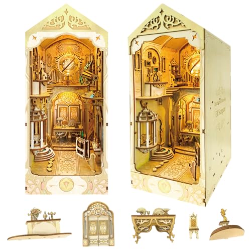 Booknook Kit Elf Stargaze Bausatz DIY Miniatur Puppenhaus Booknook 3D Holzpuzzle Buchstütze Bücherrega Einsatz Dekoration mit LED-Licht für Jugendliche und Erwachsene Booknook Kit Elf Stargaze Bausatz DIY Miniatur Puppenhaus Booknook 3D Holzpuzzle Buchstütze Bücherrega Einsatz Dekoration mit LED-Licht für Jugendliche und Erwachsene von Luuwik