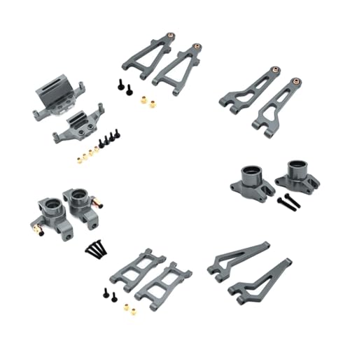 Luwecf 1/20 RC-Auto-Metall-Upgrade-Kits, hintere obere Schwinge, RC-Autos Metall-Ersatzteile, für 1/20 20208 C8811 RC-Auto DIY, Grau von Luwecf