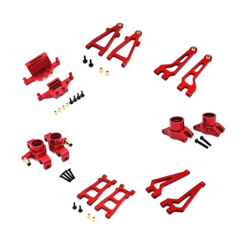 Luwecf 1/20 RC-Auto-Metall-Upgrade-Kits, hintere obere Schwinge, RC-Autos Metall-Ersatzteile, für 1/20 20208 C8811 RC-Auto DIY, Rot von Luwecf