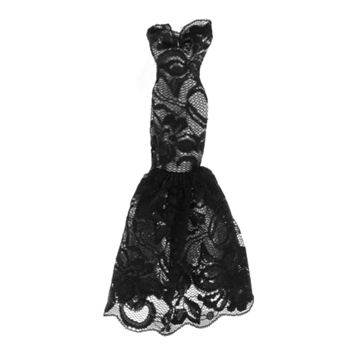 Luwecf 1/6 Figur Meerjungfrau Rock Kleid Glitzerndes Puppenoutfit für Besondere Anlässe, SCHWARZ von Luwecf