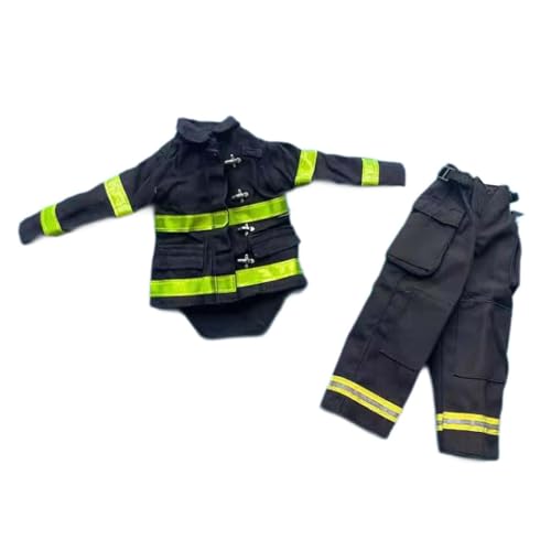 Luwecf 1/6 Skala Männer Feuerwehrmann Anzug Feuer Rettung Schutz Anzug Kostüm Kleid up für 12 Zoll von Luwecf