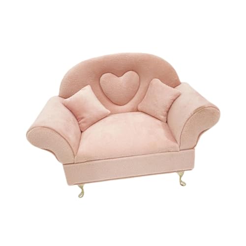 Luwecf 1/6 Skala Mini Sofa Schmuck Box Miniatur Dekoration Nette Puppenhaus Möbel von Luwecf