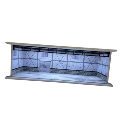 Luwecf 1/64 Parkplatz Szene Vitrine mit Lichter Sammlung Modell Auto Garage von Luwecf