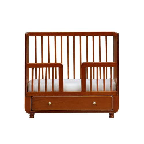 Luwecf 1:12 Puppenhaus Baby Bett Leben Szene Mini Möbel Zubehör 1:12 Baby Bett für von Luwecf