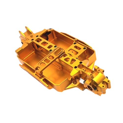 Luwecf 1:16 RC-Getriebe aus Metall, einfach zu installierende Teile, Ersatzgetriebe für 16208 M162 H16V3, Modellzubehör, RC-Fahrzeug, Gold von Luwecf