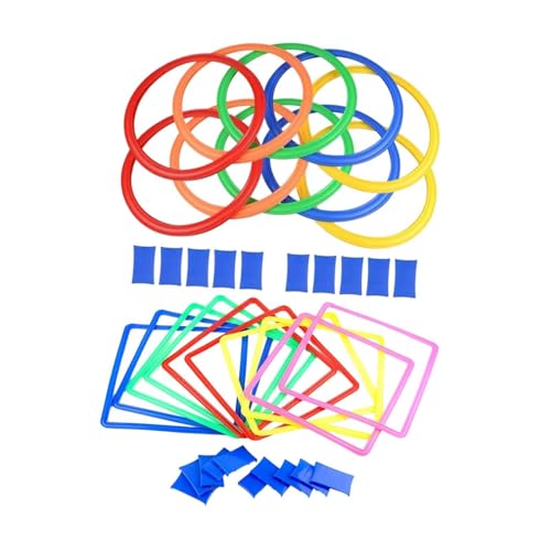 Luwecf 10x Ringe für, Ringwurfspiel, Agility-Ringe für Mädchen und Jungen im Vorschulalter Luwecf 10x Ringe für, Ringwurfspiel, Agility-Ringe für Mädchen und Jungen im Vorschulalter von Luwecf