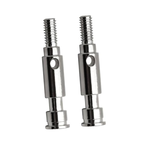 Luwecf 2 Stück Antriebsabtriebswellen Achsschenkel Baugruppe Upgrade Reparaturzubehör Metall Passend für 1/10 2WD Auto für DIY Montage E, Silber Luwecf 2 Stück Antriebsabtriebswellen Achsschenkel Baugruppe Upgrade Reparaturzubehör Metall Passend für 1/10 2WD Auto für DIY Montage E, Silber von Luwecf
