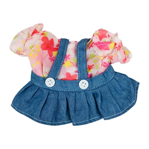 Luwecf 20 cm Puppenkleidung, Puppenrock Outfits, Mini, Machen Sie Ihre Eigene Puppe, Kinderspielzeug, Puppenkleidung, Süßer Puppenkleidungsanzug für Kinderge, Ohne Haarnadel von Luwecf