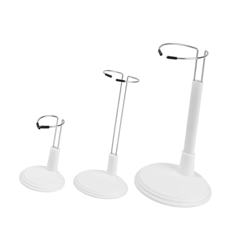 Luwecf 3 Stück Puppenständer Verstellbare Halterungen Und Ständer Als Vertikaler Organisator für Eine Schöne Darstellung für Die Heimdekoration, Weiß Luwecf 3 Stück Puppenständer Verstellbare Halterungen Und Ständer Als Vertikaler Organisator für Eine Schöne Darstellung für Die Heimdekoration, Weiß von Luwecf