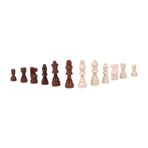 Luwecf 32x Holz Schach Stück Schach Spiel Bauern Figurine Stücke Holz Schachfiguren für Turnier, L Luwecf 32x Holz Schach Stück Schach Spiel Bauern Figurine Stücke Holz Schachfiguren für Turnier, L von Luwecf